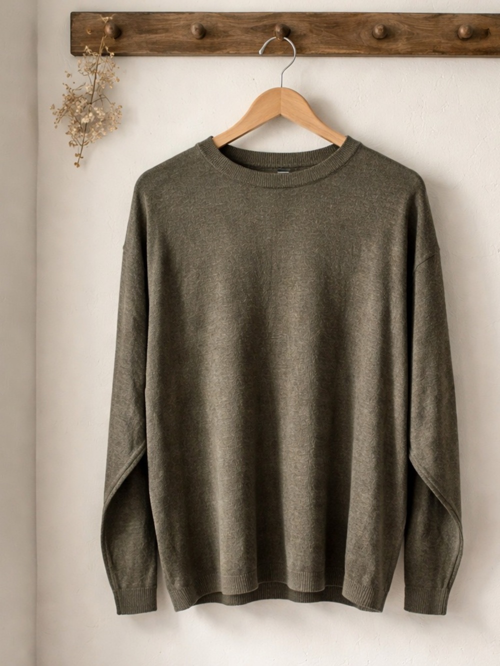 Murano Olive Green Crewneck Sweater